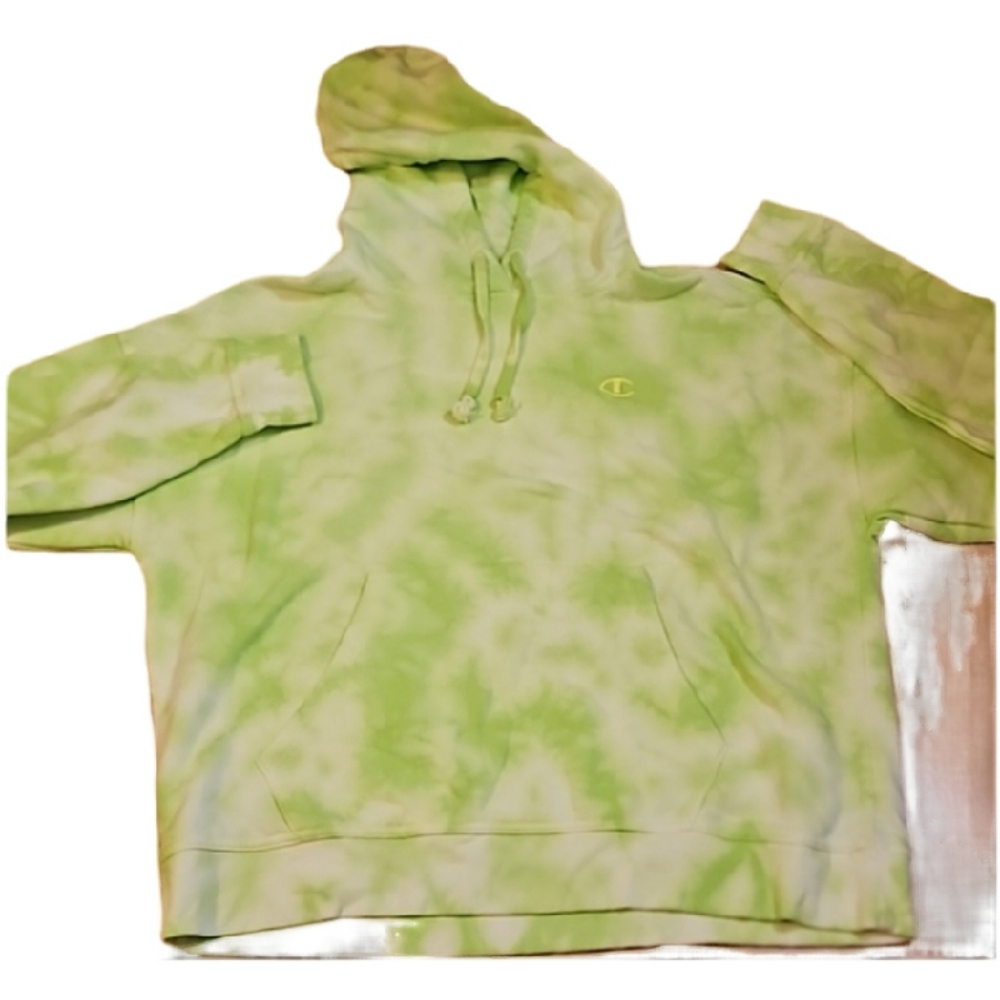 CHAMPION Crush Dye Hoodie LARGE